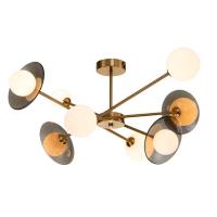 Люстры на штанге — Потолочная люстра Indigo Jazz 11020/8C Brass V000164 купить в  Люстры на штанге — Потолочная люстра Indigo Jazz 11020/8C Brass V000164 купить в