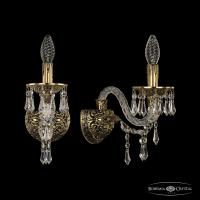 Настенные бра — Бра Bohemia Ivele Crystal 16103B/1/141 GB купить в  Настенные бра — Бра Bohemia Ivele Crystal 16103B/1/141 GB купить в