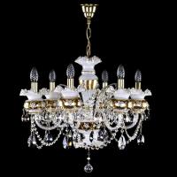 Люстры подвесные — Подвесная люстра Artglass Esmeralda VI. Full Cut White CE купить в 