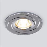 Встраиваемые точечные светильники — Встраиваемый светильник Elektrostandard 2002 MR16 HL/SL графит/cеребро купить в 