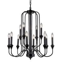 Люстры подвесные — Подвесная люстра Milosh Tendence 0803CL-12BK купить в  Люстры подвесные — Подвесная люстра Milosh Tendence 0803CL-12BK купить в