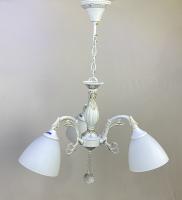 Люстры подвесные — 02920/3 белый с патиной золото купить в 