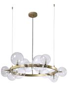 Люстры подвесные — Подвесная люстра Crystal Lux AGATA SP15 V2 GOLD/TRANSPARENTE купить в 