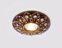 Встраиваемые точечные светильники — Встраиваемый светильник Ambrella Light D4455 BR купить в 