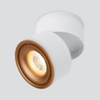 Накладные точечные светильники — Накладной светильник Elektrostandard DLR031 15W 4200K 3100 белый матовый/золото купить в  Накладные точечные светильники — Накладной светильник Elektrostandard DLR031 15W 4200K 3100 белый матовый/золото купить в