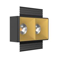 Встраиваемые точечные светильники — Встраиваемый светильник LeDron RISE SQ H KIT2 Gold купить в 