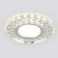 Встраиваемые точечные светильники — Встраиваемый светильник Elektrostandard 2247 MR16 SL/WH зеркальный/белый купить в 