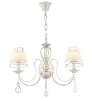 Люстры подвесные — 3058/3 белый с золотом купить в 