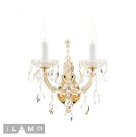 Настенные бра — Бра iLamp W6071-2 GD+CL купить в  Настенные бра — Бра iLamp W6071-2 GD+CL купить в