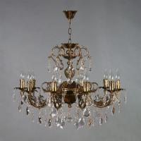 Люстры подвесные — Подвесная люстра AMBIENTE by BRIZZI 8888/10 PB Leaf crystal купить в 