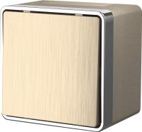 Выключатели — Выключатель Werkel WL15-01-02 (шампань рифленый) купить в 