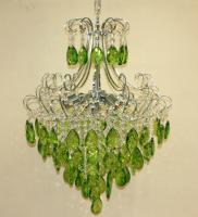 Люстры подвесные — 0989/6 хром-зеленый купить в 