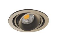 Встраиваемые точечные светильники — Встраиваемый светильник Donolux DL18615/01WW-R Champagne/Black купить в 