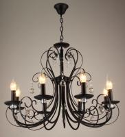 Люстры подвесные — 03300/8 черный хром купить в 