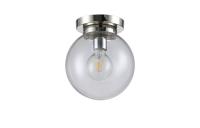 Накладные светильники — Накладной светильник Crystal Lux MARIO PL1 D200 NICKEL/TRANSPARENTE купить в 