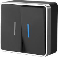 Выключатели — Выключатель Werkel WL15-03-03 (черный/хром) купить в 