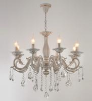Люстры подвесные — 02929/8 белый с патиной золото купить в 