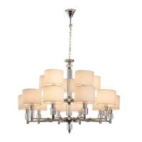 Люстры подвесные — Подвесная люстра Lumien Hall Малье LH1053/15H-NK-WT купить в 