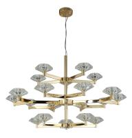 Люстры подвесные — Подвесная люстра Crystal Lux REBECA SP5+10+5 GOLD купить в 