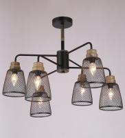 Потолочные люстры — 437/6 черный купить в 