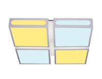 Накладные светильники — Накладной светильник Ambrella Light FS1888 WH/SD 144W 4200K D520*520 купить в 