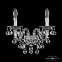 Настенные бра — Бра Bohemia Ivele Crystal 16109B/2/165/XL Ni купить в  Настенные бра — Бра Bohemia Ivele Crystal 16109B/2/165/XL Ni купить в