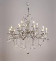 Люстры подвесные — 02524/10+5 белый с патиной золото купить в 