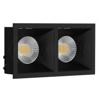 Встраиваемые точечные светильники — Встраиваемый светильник LeDron RISE KIT 2 Black купить в 