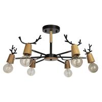 Люстры на штанге — Люстра на штанге LOFT IT 10024/6 Black купить в 