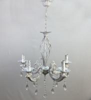 Люстры подвесные — 02883/5 белый с патиной золото купить в 