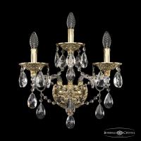Настенные бра — Бра Bohemia Ivele Crystal 16115B/2+1/165/XL G купить в  Настенные бра — Бра Bohemia Ivele Crystal 16115B/2+1/165/XL G купить в