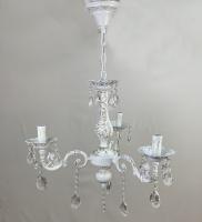 Люстры подвесные — 02939/3 белый с патиной золото купить в 