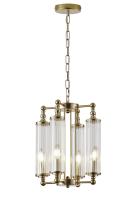 Люстры подвесные — Подвесная люстра Crystal Lux TOMAS SP4 BRASS купить в 