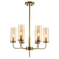 Люстры на штанге — Подвесная люстра Indigo Balletto 13014/6R Brass V000252 купить в  Люстры на штанге — Подвесная люстра Indigo Balletto 13014/6R Brass V000252 купить в