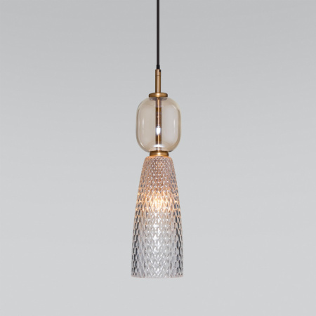 Подвесные светильники — Подвесной светильник Eurosvet 50211/1 янтарный купить в 