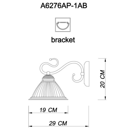 Настенные бра — Бра ARTE Lamp A6276AP-1AB купить в  Настенные бра — Бра ARTE Lamp A6276AP-1AB купить в