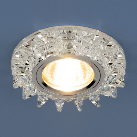 Встраиваемые точечные светильники — Встраиваемый светильник Elektrostandard 6037 MR16 SL зеркальный/серебро купить в 