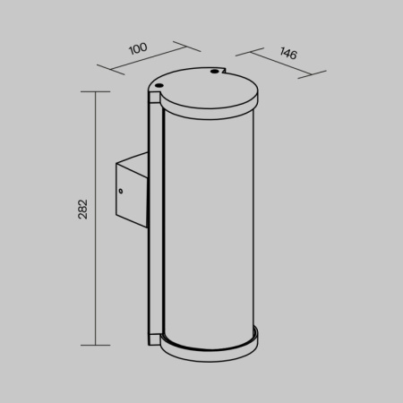 Уличные настенные светильники — Светильник настенный Maytoni O451WL-01GF купить в 