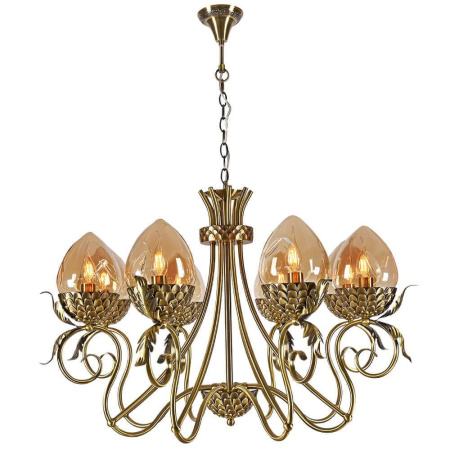 Люстры подвесные — Подвесная люстра Lumien Hall Оливи 3304/8H-ABPAB-AM купить в 