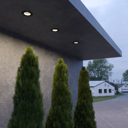 Встраиваемые уличные светильники — Встраиваемый уличный светильник Elektrostandard Light LED 3003 (35128/U) черный купить в 