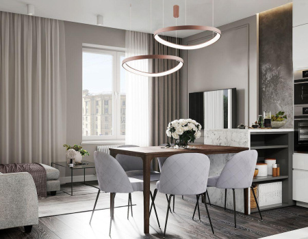 Подвесные светильники — Подвесной светодиодный светильник Milosh Tendence 0686CLA-48BR купить в  Подвесные светильники — Подвесной светодиодный светильник Milosh Tendence 0686CLA-48BR купить в