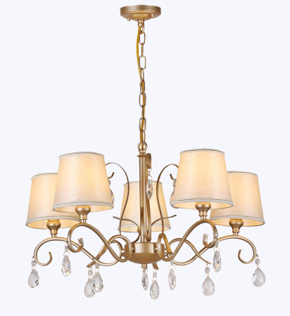 Люстры подвесные — 4880/5 жемчужное золото купить в 