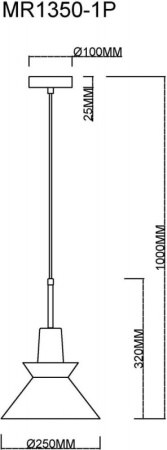 Подвесные светильники — Подвесной светильник MyFar MR1350-1P купить в  Подвесные светильники — Подвесной светильник MyFar MR1350-1P купить в