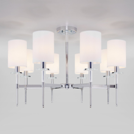 Люстры на штанге — Люстра на штанге Eurosvet 60132/8 хром купить в 