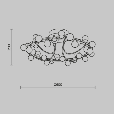 Люстры накладные — Накладная люстра Maytoni MOD081CL-L36G3K купить в  Люстры накладные — Накладная люстра Maytoni MOD081CL-L36G3K купить в