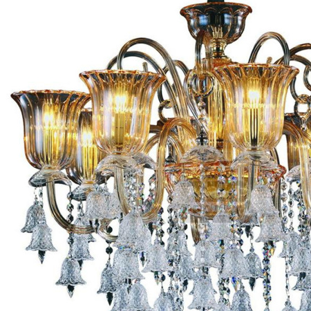 Люстры на штанге — Люстра на штанге Illuminati MD1102709-8B gold купить в 