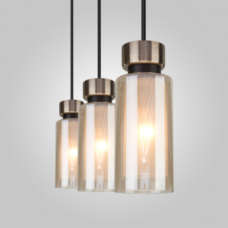 Подвесные светильники — Подвесной светильник Eurosvet 50115/3 черный купить в 