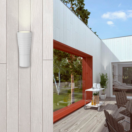 Уличные настенные светильники — Светильник настенный Elektrostandard 1503 TECHNO LED TUBE UNO белый купить в 