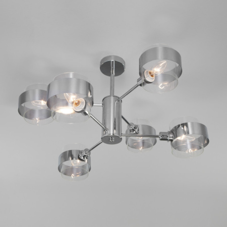 Люстры на штанге — Люстра на штанге Eurosvet 70127/6 хром купить в 