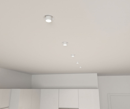 Встраиваемые точечные светильники — Встраиваемый светильник Denkirs DK3126-WH купить в 